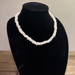 White Beaded Necklace